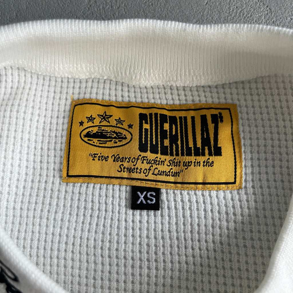 Corteiz White Waffle Longsleeve